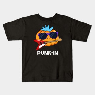 Punk In Cute Punk Rock Pumpkin Pun Kids T-Shirt